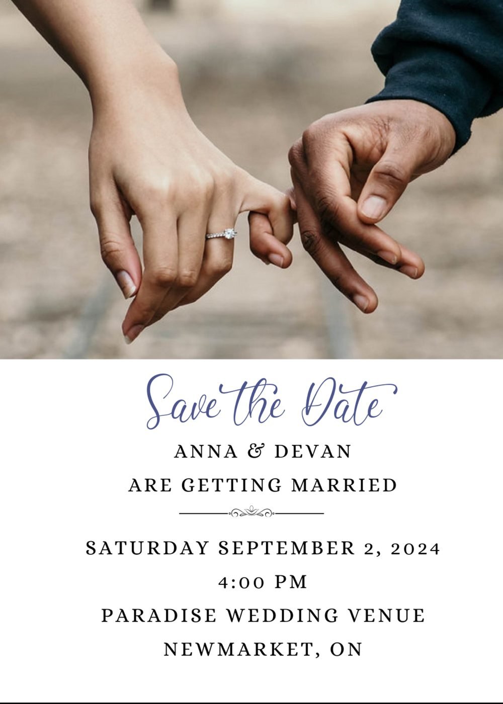 Save the Date Card